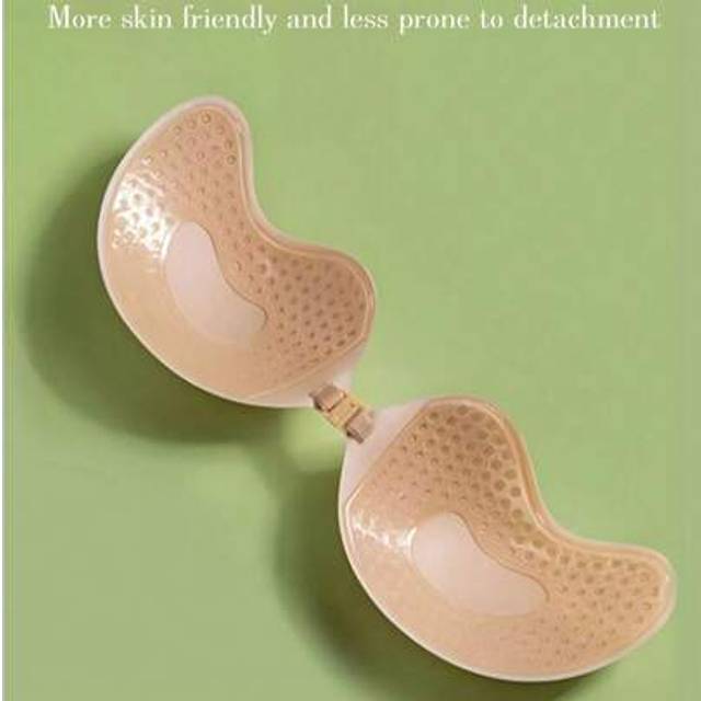 SHEIN A One-Piece Black Skin Tone And Adhesive Bra For Women, Reusable Push Bras, And An Invisible Backless Bra For All Seasons