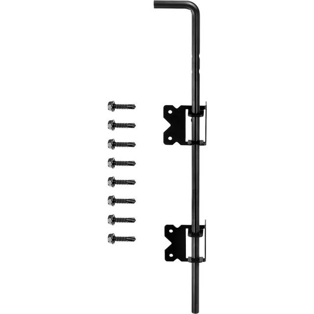 24 Cane Bolt Gate Drop Rod Wood Fence Steel Drop Hardware Kit Black