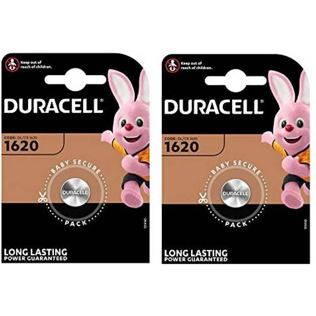 2 DURACELL 1620 Lithium Batteries CR1620 DL1620 ECR1620