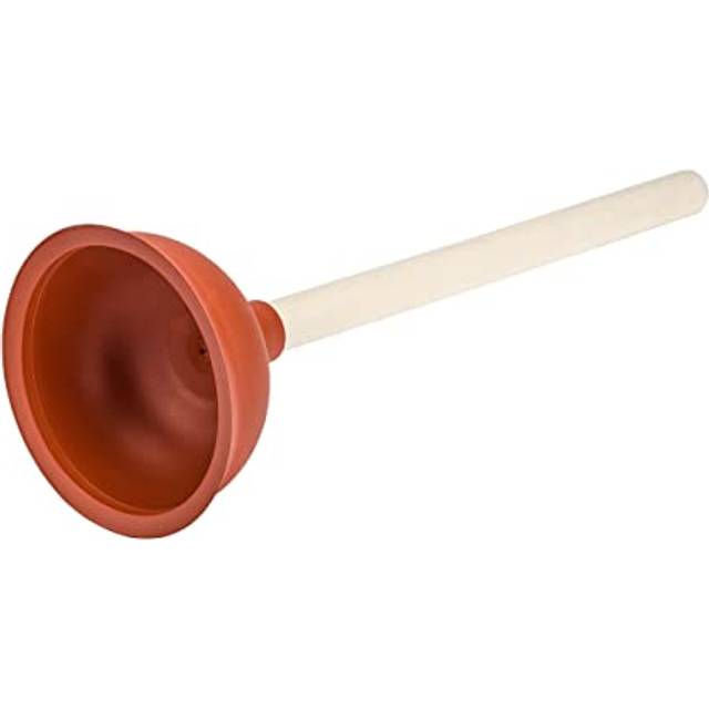 WENKO 21113100 Plunger Rubber-Toilet cleaner, Red, 14 x 14 x 35 cm