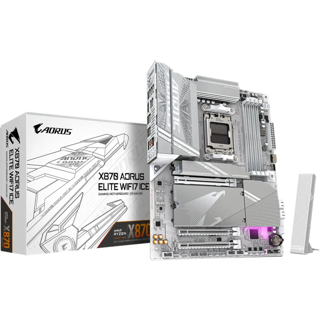 Gigabyte AMD X870 AORUS ELITE WiFi7 ICE ATX Motherboard