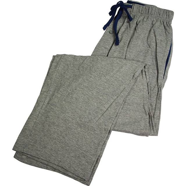 Hanes Lounge Pajama Sleepwear Mens ComfortBlend Cotton Knit Pant (Large 36-38  Grey)