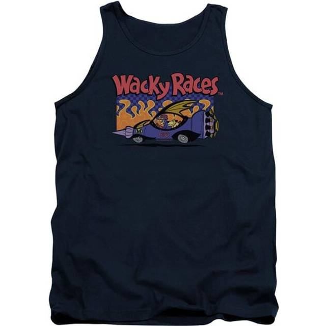 Trevco Sportswear HNB158C-TK-4 Wacky Races- Tank Top Adult Tank Top, Navy - Extra Large
