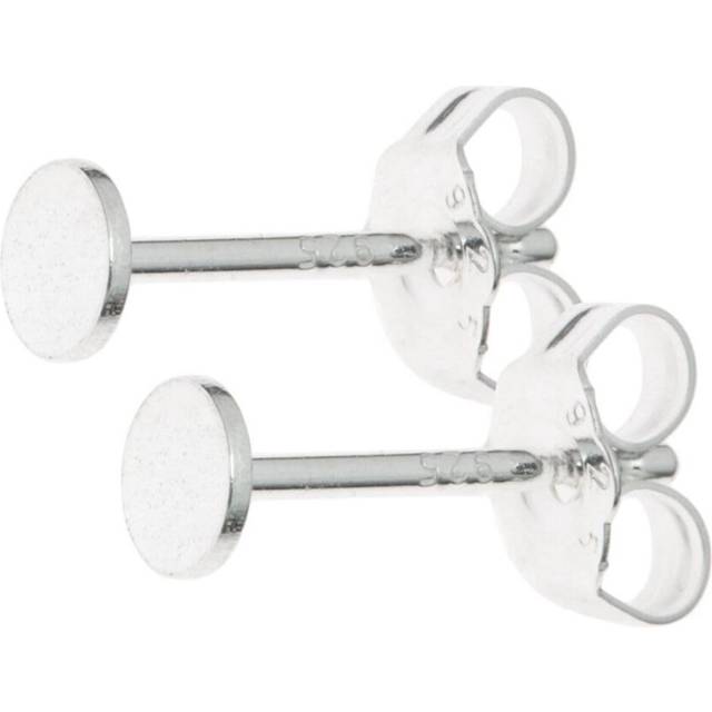 20 Pairs Adabele Authentic Sterling Silver Earring Posts Findings 0.7mm Pin 4mm (0.16 Inch) Small Glue On Flat Pad with 40pcs Earnut Backs SS229-4