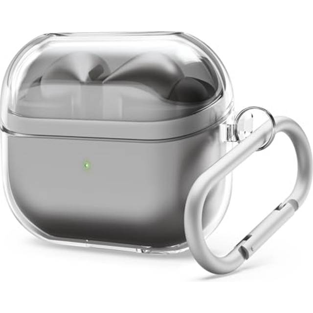 elago Compatible with Samsung Galaxy Buds 3 Case & Galaxy Buds 3 Pro Case, Clear Case with Carabiner, Premium TPU Cover, Wireless Charging, Headphone Accessories, for Men, for Women (Clear)