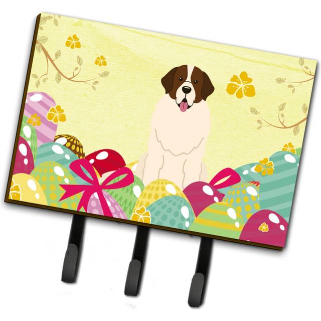 """""Caroline's Treasures Easter Eggs Moscow Watchdog Leash or Key Holder hooks  Multicolor"""""