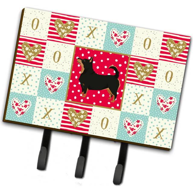 """""Caroline's Treasures Lancashire Terrier Love Leash or Key Holder hooks  Multicolor"""""