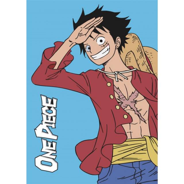 One Piece Luffy Fleece Throw Blanket 100 x 140 cm Japanese Manga Anime