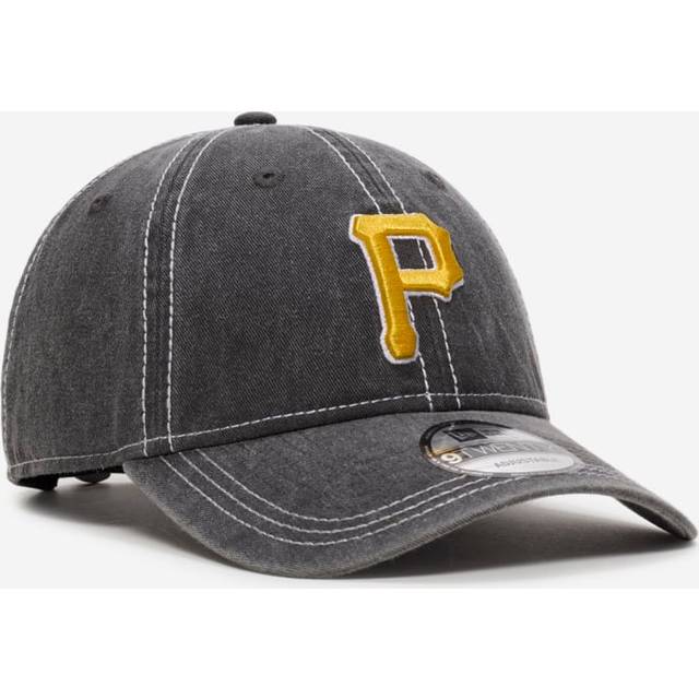 New Era - MLB Svart unconstructed Keps - Pittsburgh Pirates Washed Contrast 9TWENTY Black/Yellow Dad Cap @ Hatstore