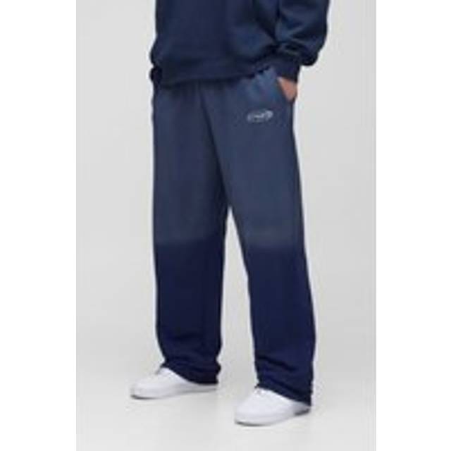 Tall Spray Wash Print Relaxed Joggers - Navy - XL