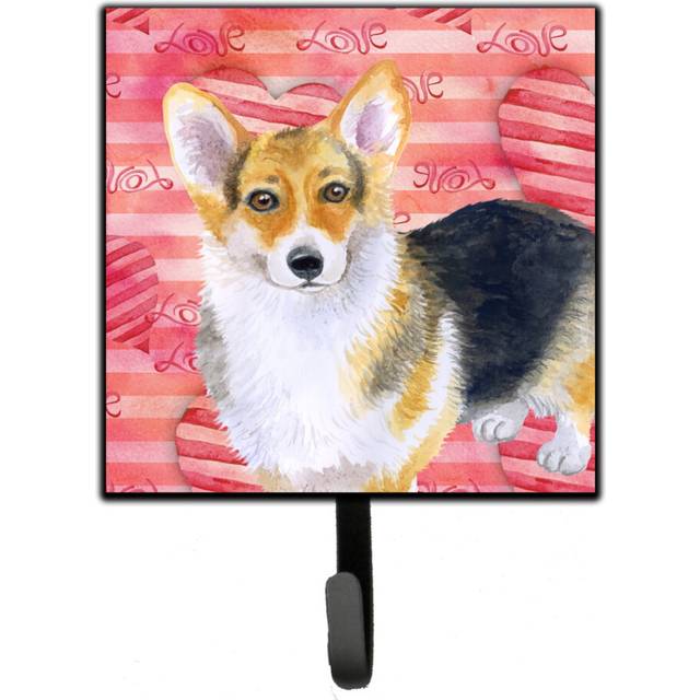 """""Caroline's Treasures Pembroke Corgi Fall Wall Hook  Small  Multicolor"""""