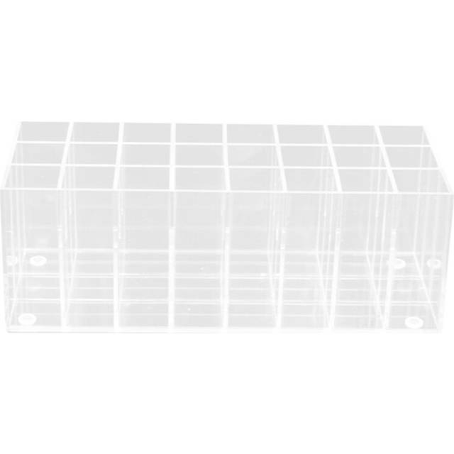 24-Grid Lipstick Storage Box Lip Gloss Container Nail Polish Makeup Rack Cosmetics Display Stand