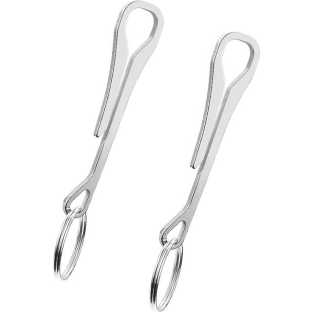 Sturdy Stainless Steel Keyring Carabiner Clip for Keys Pocket Buckle Clip