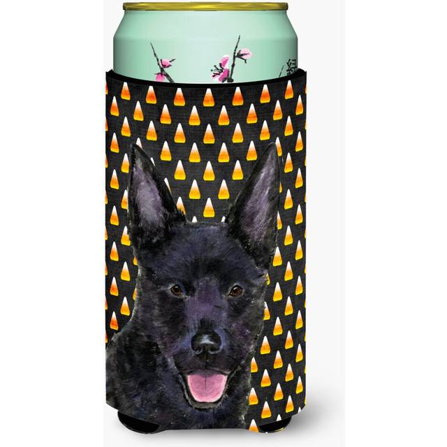 Australian Kelpie Candy Corn Halloween Portrait  Tall Boy Beverage Insulator Beverage Insulator Hugger