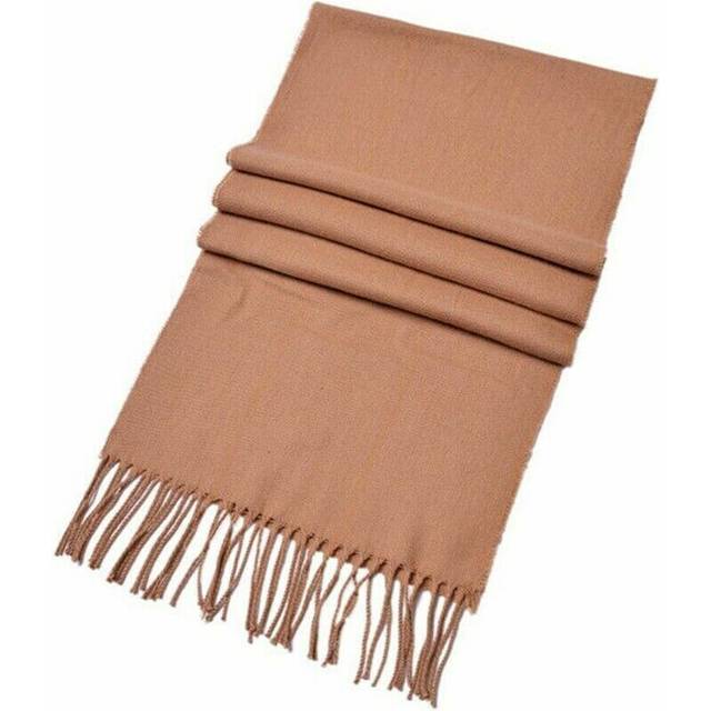 Super Soft Mens Ladies Winter Warm Thick Knit Wool Solid Scarfs Shawl Neck Wrap