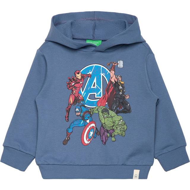 Benetton, Avengers ©marvel Sweatshirt, size 2-3, Light Blue, Kids