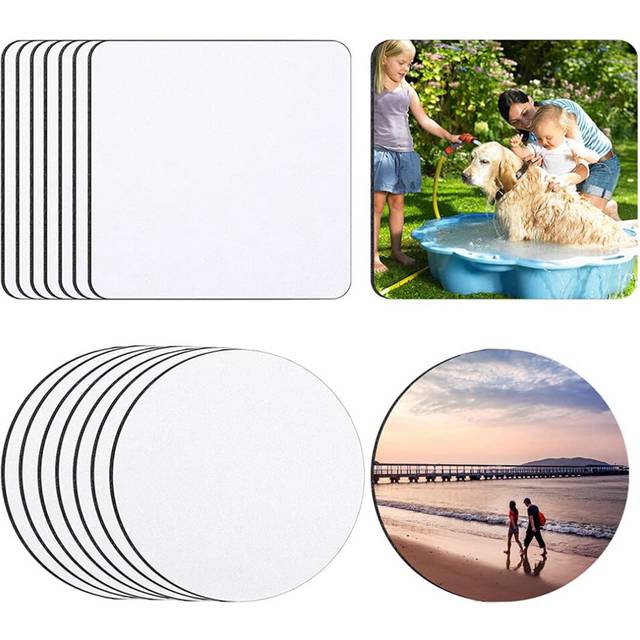 Sublimation Coaster Blanks Products,Sublimation Cup Coasters Rubber Mat for Heat Transfer Printing Crafts,Projects