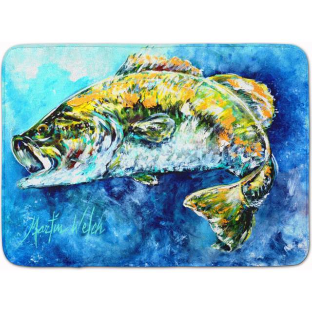 """""""""Caroline's Treasures Bobby the Best Bass Floor Mat  19"""""""""""""""" x 27""""""""""""""""  Multicolor"""""""""