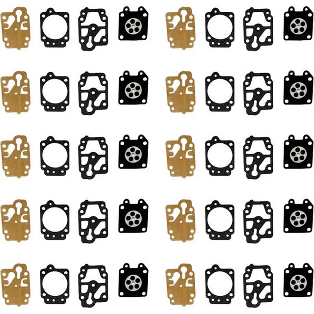 10 Set Lawn Mower Carburetor Repair Gasket Diaphragm for Carburador 36f 40-5 139f GX35 Trimmer