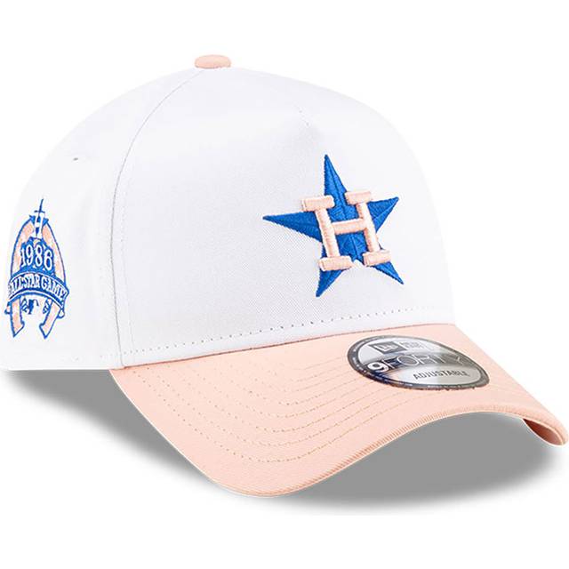 Houston Astros MLB Pastel White 9FORTY A-Frame Adjustable Cap newera adult unisex White newera adult unisex White newera adult unisex White newera adu - One Size