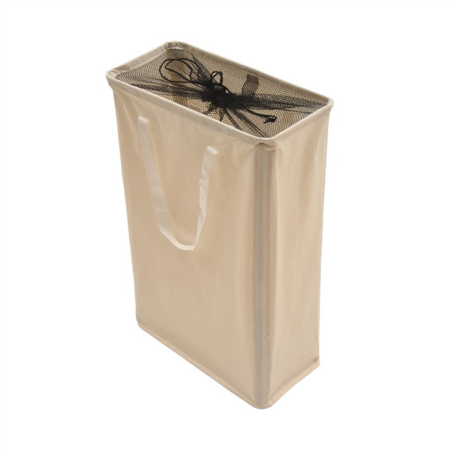 Laundry Hamper Handles Narrow Foldable Basket Thin Dirty Clothes C
