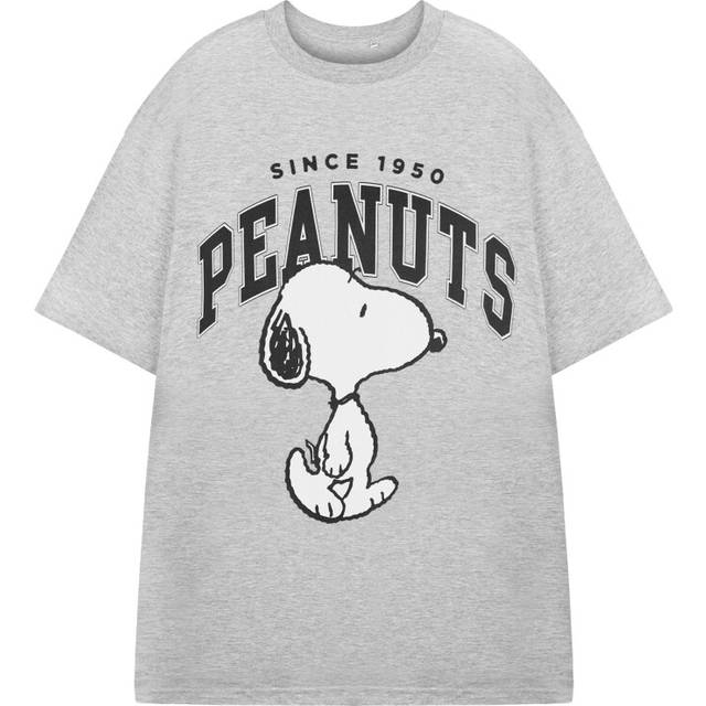 (XXX-Large) Peanuts Snoopy Short Sleeved T-Shirt (Mens Grey)