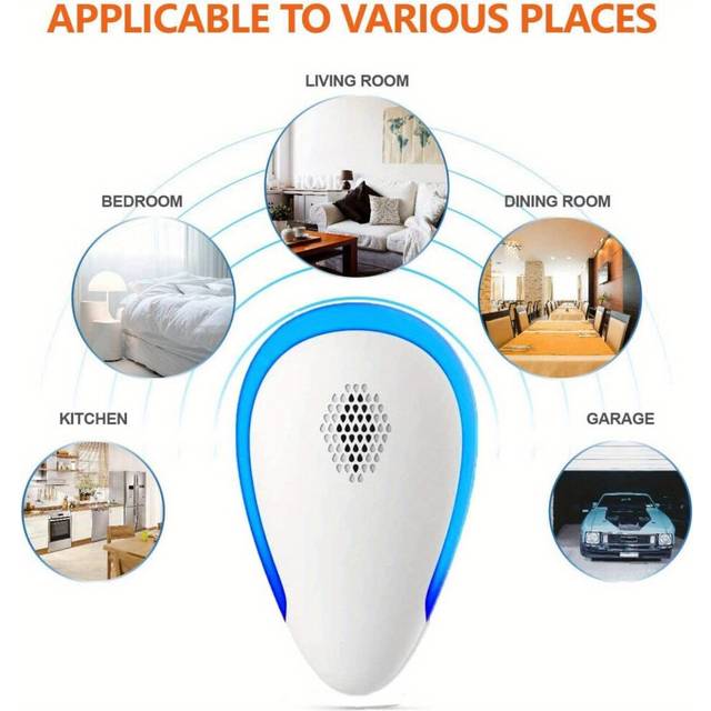 2024 Ultrasonic Pest Repellent - Indoor Plug-in, Covers 1000 Square Feet, One Piece