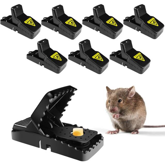 rat trap, impact trap, pack of 8 rat traps, test winner, reusable rat trap, plastic rat trap, rat trap for home and outdoor, mouse trap, rat trap