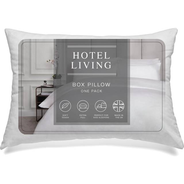 OHS Hotel Living Box Pillow - White
