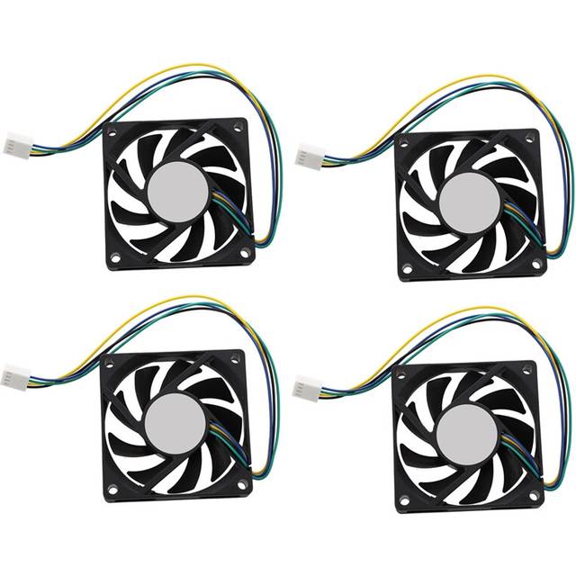 70x70x15mm 12V 4 Pins PWM PC Computer Case CPU Cooler Fan Black