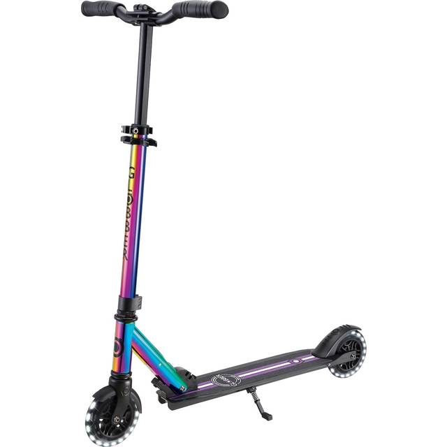 Globber Flow Element Lights Chrome Finish Sparkcykel, Neo Chrome