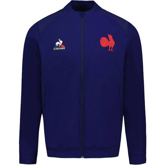 '23-'24 France Rugby Zipped Sweatshirt (Blue) Men's Polyester Made By: Le Coq Sportif