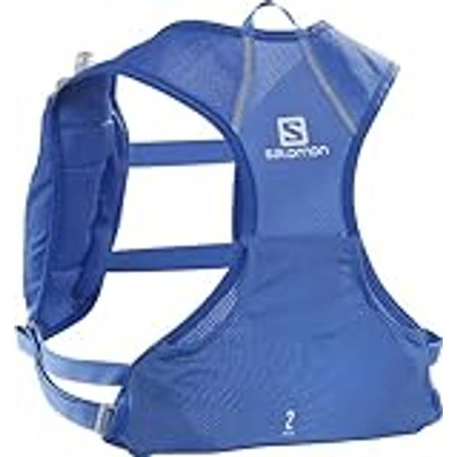 Salomon Agile 2 set unisex löparväska, perfekt för löpning och cykling, med säker förvaring för nödvändigheter, nebulosor blå