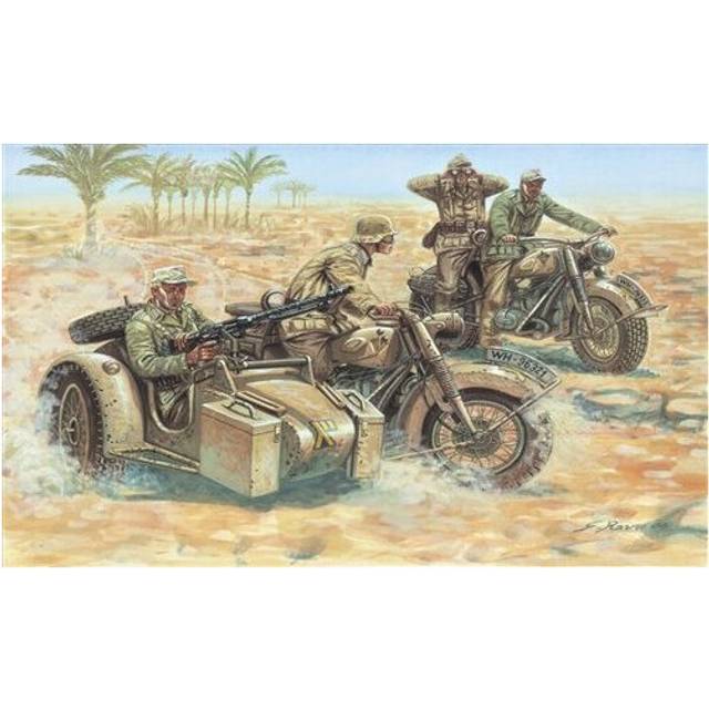 WW2 GERMAN MOTORCYCLES  - SOLDIERS 1:72 - Italeri 6121