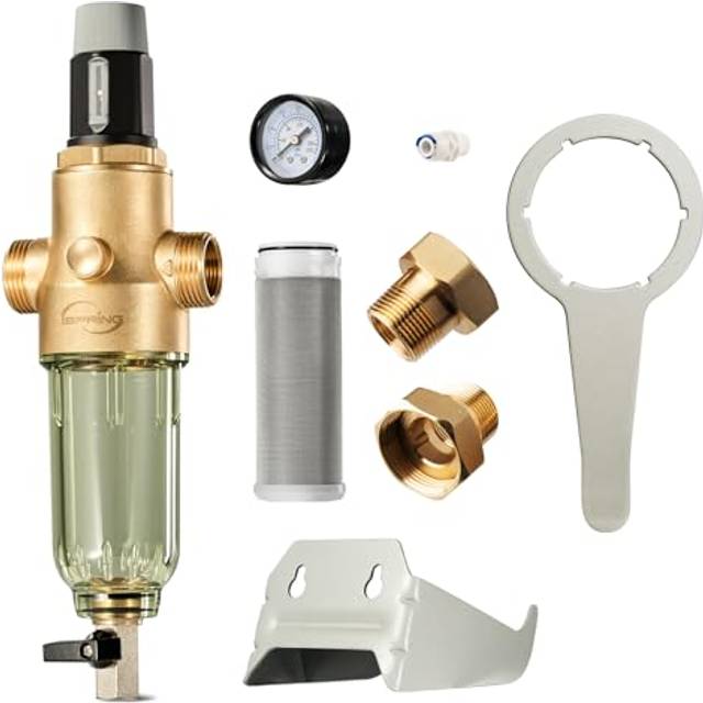 Spring iSpring WSP50PRG Außengewinde G1 Rückspülfilter mit Druckminderer