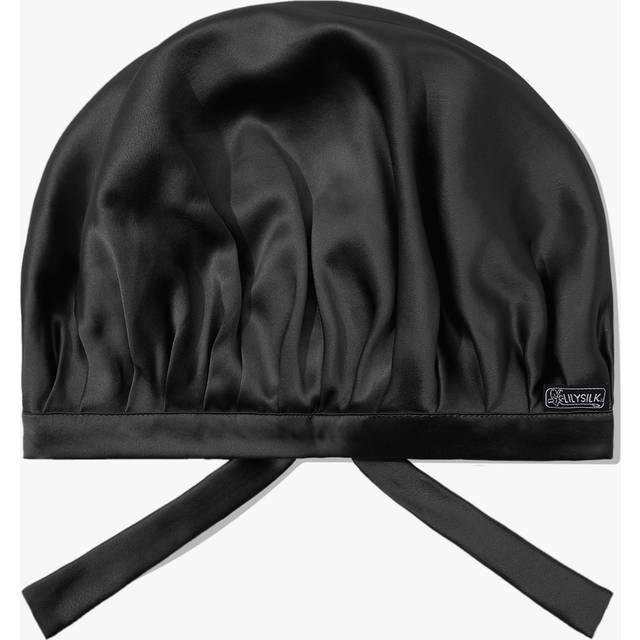 LILYSILK Silk Bonnet For Sleeping Black UK Silk For Frizz&Breakage Prevention Sleep Cap