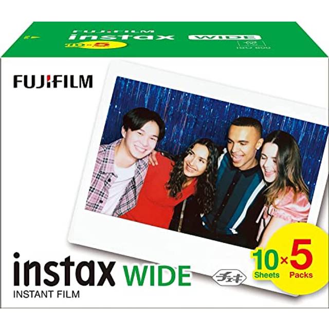 WIDE instant film 50 shot pack, White Border, suitable for all instax WIDE cameras and printers