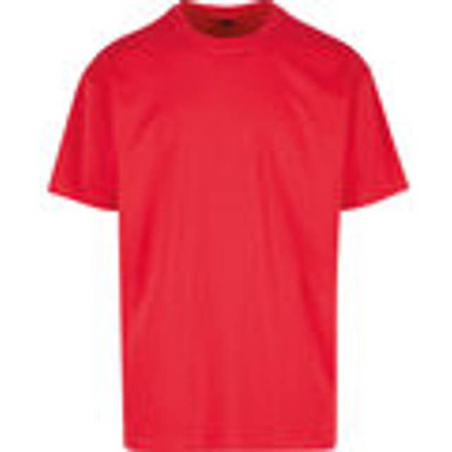(S, City Red) Build Your Brand Unisex Adults Heavy Oversized Tee