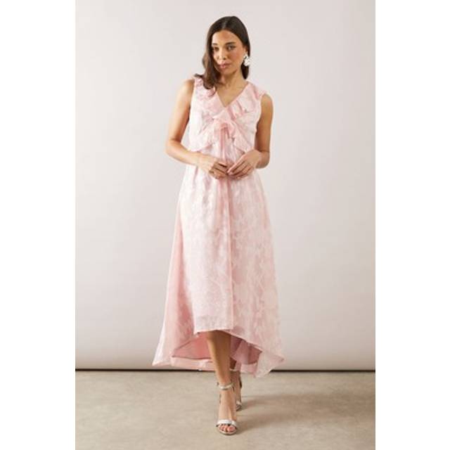 Wallis coral fit & flare dress womens occasion dresses