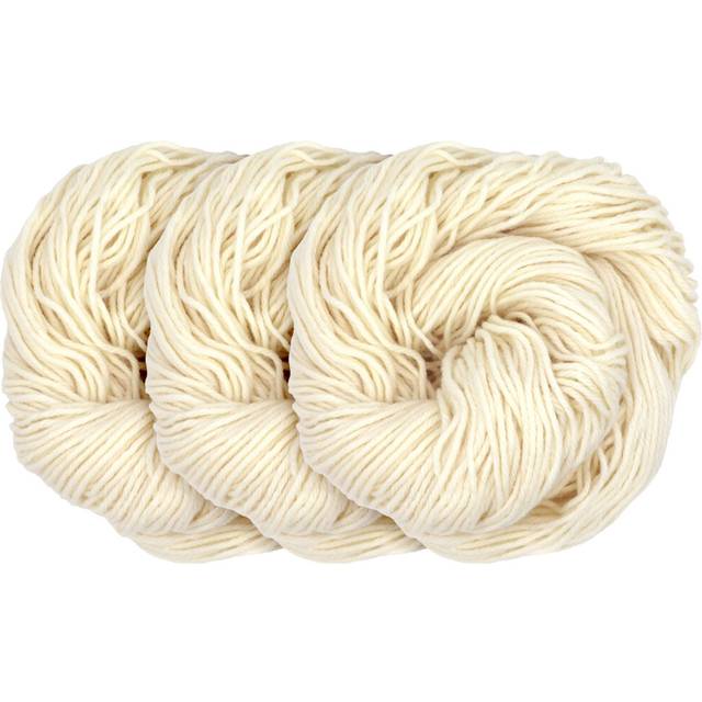 JubileeYarn Undyed Yarn - 70% Wool 30% Nylon - 100g/153 Yards - 3 Pack