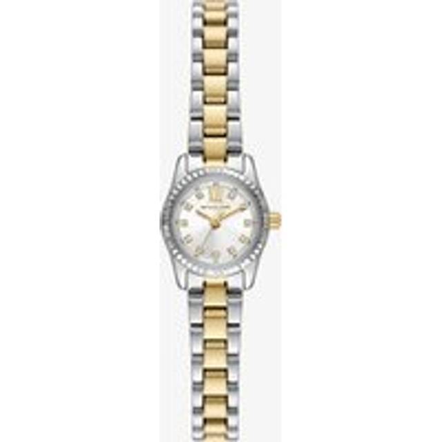 MK Micro Lexington Pavé Two-Tone Watch - Silver - Michael Kors - ONE SIZE