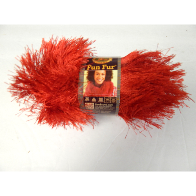 Lion Brand Fancy Fur Yarn-Tropical Turquoise