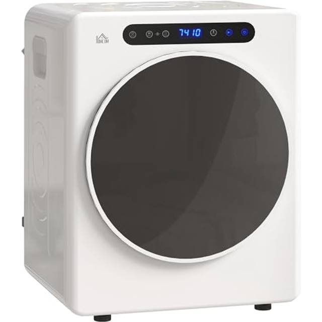 HOMCOM 4kg Portable Vented Tumble Dryer Machine with Timer 6 Heat Settings
