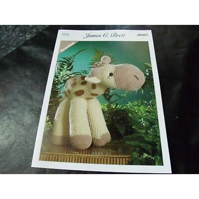 Clearance giraffe toy chunky crochet pattern height 23.5 inches james brett