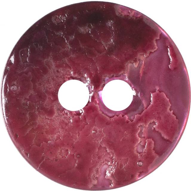 Milward Buttons - Size 12mm, 2 Hole, Mother Of Pearl Effect, Pink, Pack of 4