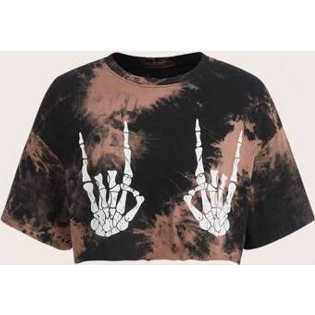 SHEIN Tie-dye & Glue Printed Women&#39;s T-shirt