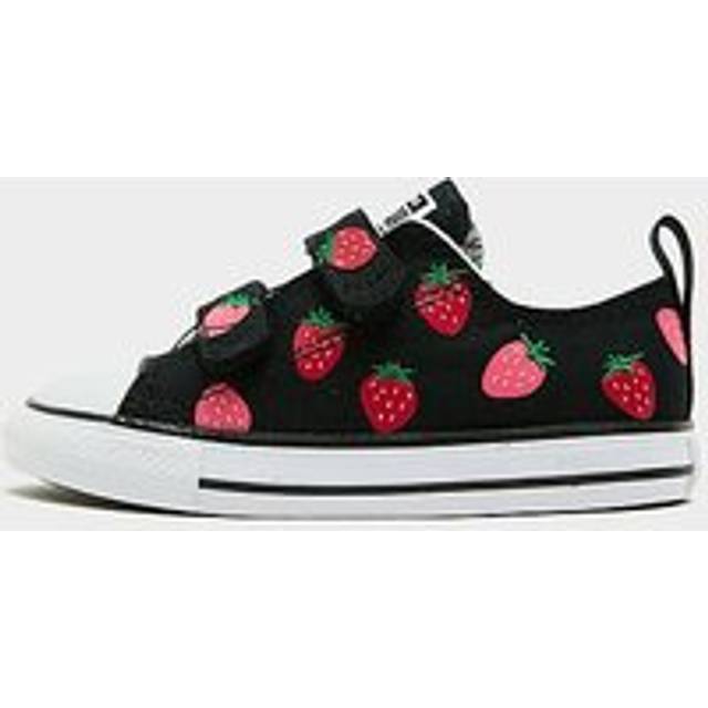 Converse Toddler Ox Trainers - Black/Soft Red/Watermelon Pink, Black/Soft Red/Watermelon Pink, Size 7 Younger