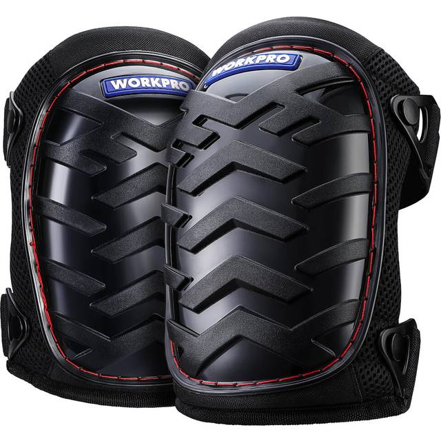 WORKPRO Knee Pads for Construction - Safety Kneepads with Ergonomic Gel Cushion and Foam Padding, Adjustable Buckle Straps and Durable Buttons, Ideal