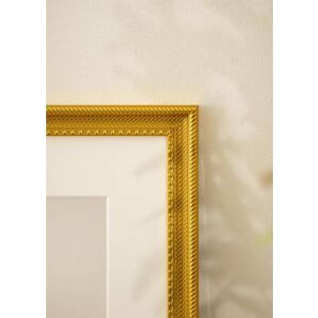 Ram Lattice Akrylglas Guld 50x70 cm