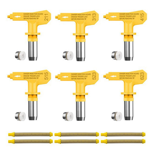 Airless Paint Nozzles and Filters Set Spraying Machine Tips